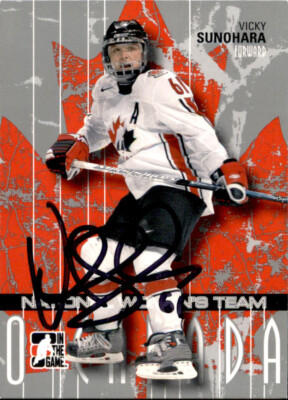 Vicky Sunohara Signed 2007-08 ITG In The Game O'Canada Women Card Team Canada