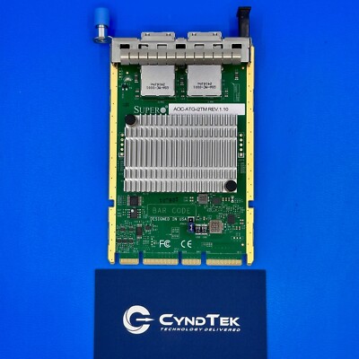 Supermicro AOC-ATG-I2TM 2-Port 10GbE RJ-45 Network Adapter REV 1.10