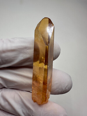 Rare Large Sunrise Aura Arkansas Quartz Crystal Grounding Point