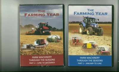 2X FARMING YEAR MACHINERY DVD AGRICULTURE MECHANISATION MODERN CLASSIC TRACTORS