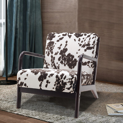 DM Furniture Cow Print Accent Chairs Set Of 2