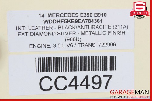 14-16 Mercedes W212 E350 RWD 7G Automatic Transmission Assembly OEM - Picture 13 of 13