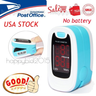 FDA Finger Pulse Oximeter LED Blood Oxygen Meter Heart Rate SpO2 Monitor Sensor
