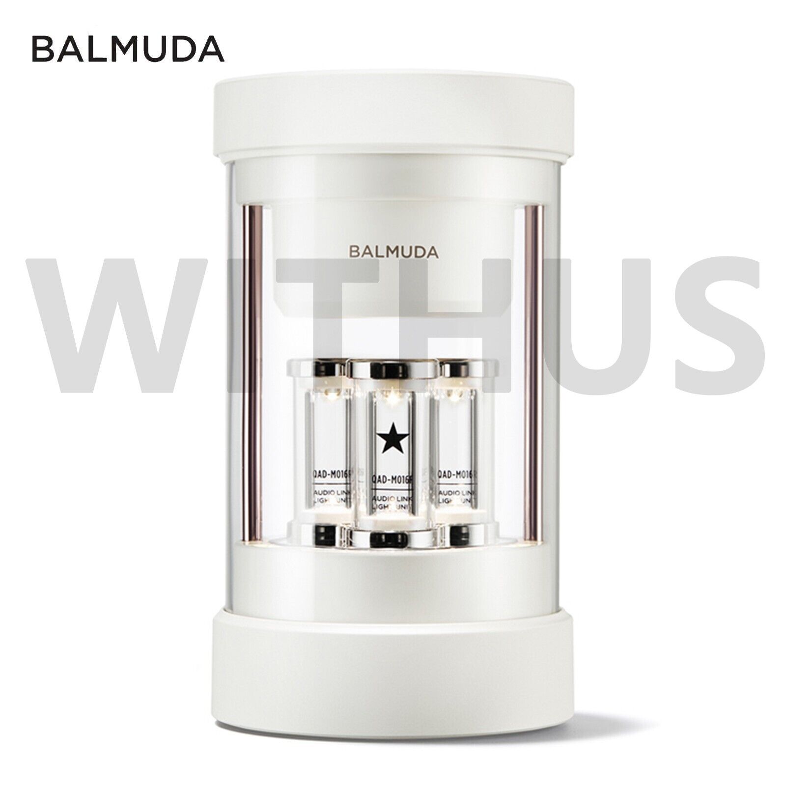 BALMUDA The Speaker White M01B-WH Bluetooth AUX Wireless 360° surround LED  Light