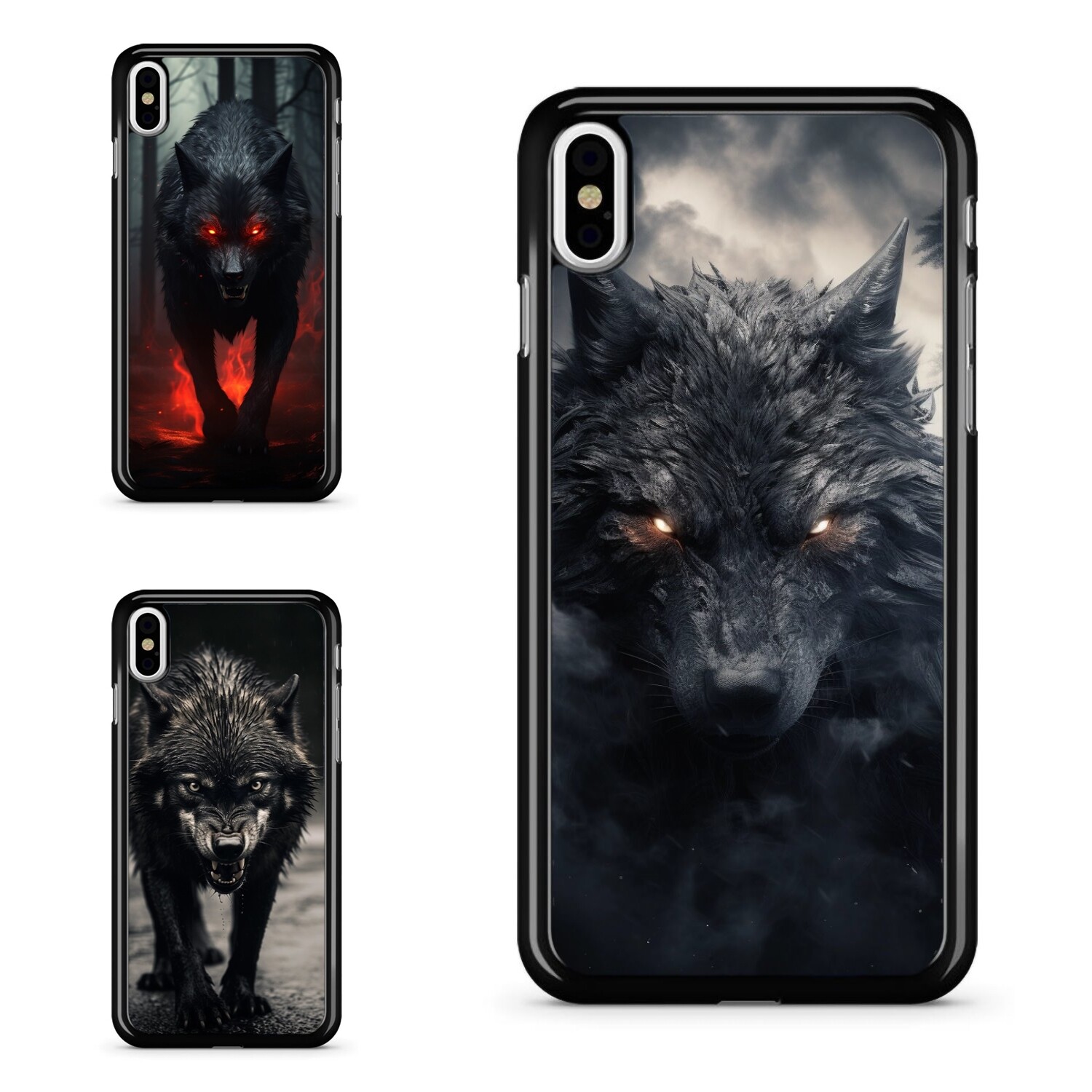 Hard Case lone wolf dark dangerous For Google Motorola Moto Apple iPhone