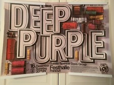 DEEP PURPLE 1970S GERMAN TOUR POSTER  by Wolfgang Baumann