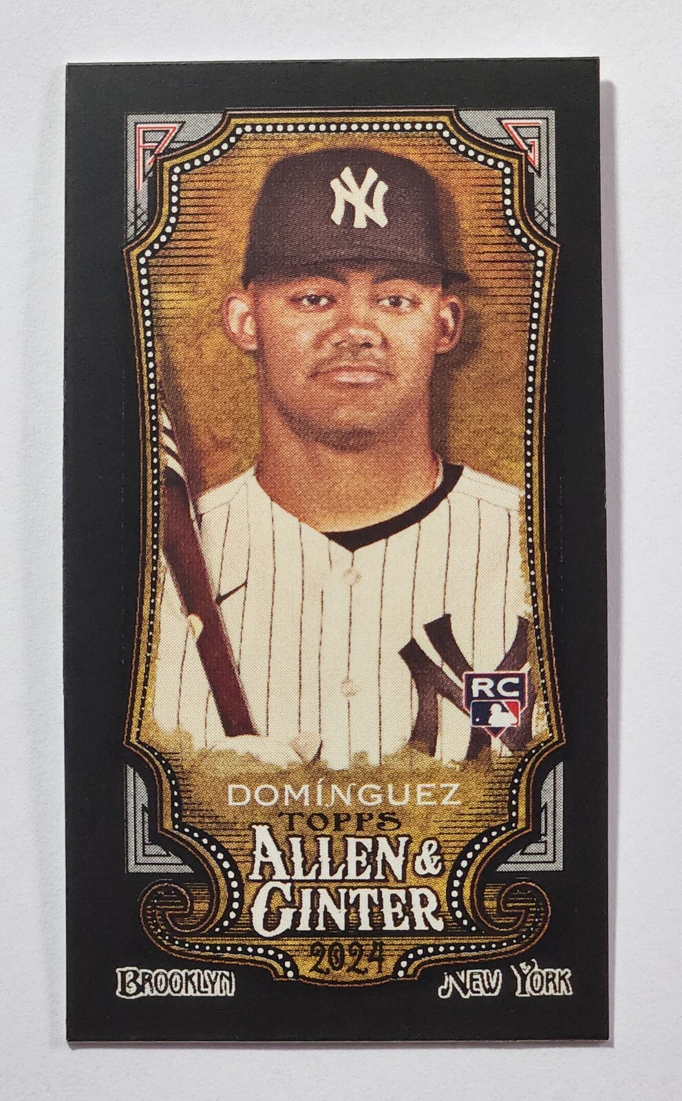 Jasson Dominguez 2024 Topps Allen & Ginter RC #31 Mini Black Border Yankees