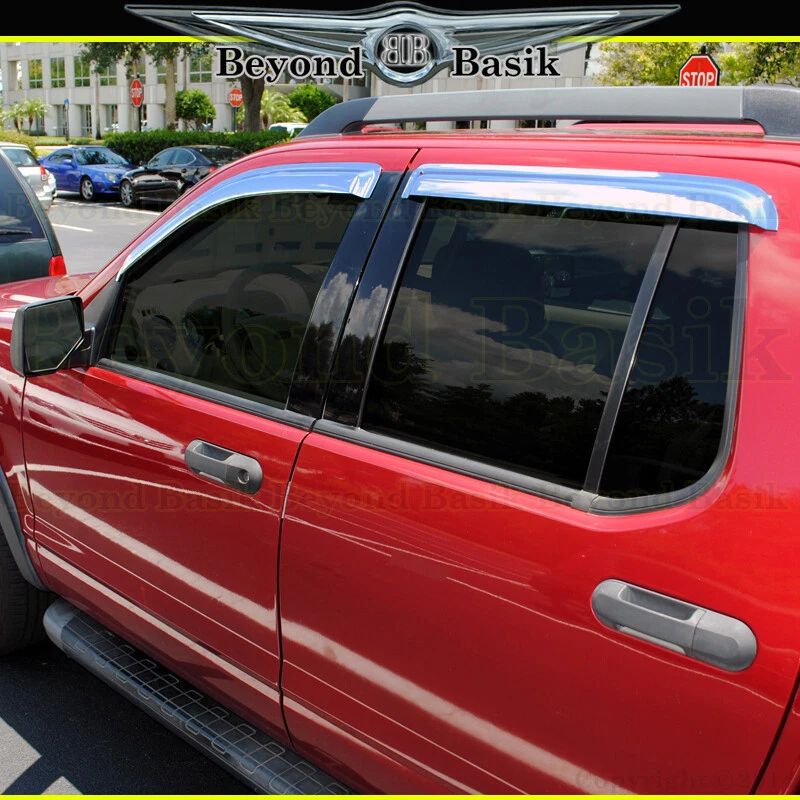 Ford Explorer Sport Trac 2007 2008 2009 2010 puerta cromada ventana ventilación viseras Foto 2 de 4