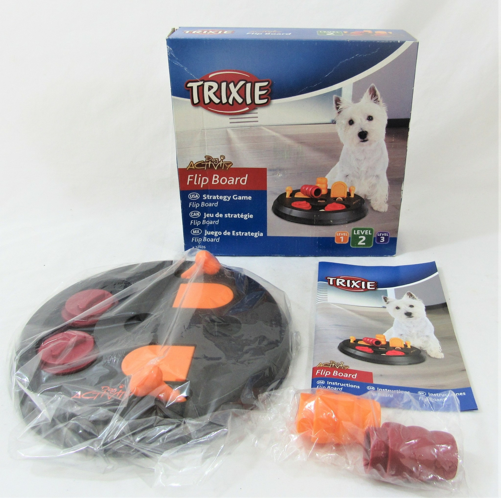 Trixie Flip Board Interactive Dog Toy Puzzle (Level 2) Black | eBay