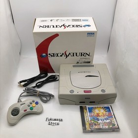 Sega Saturn Console System HST-3220 Box Japan NTSC-J White Japanese Tested