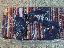 Thirty One Large Utility Tote in Purple Southwest Stripe