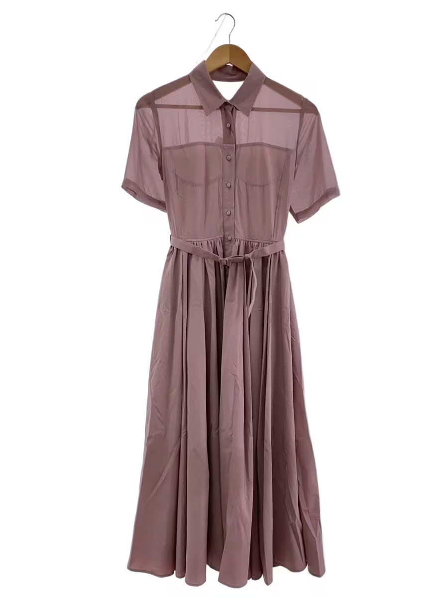 AMERI Short Sleeve Dress, Size S, Polyester, Pink… - image 1