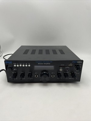 Pyle 200W Bluetooth Stereo Amplifier Home Theater Receiver USB AUX RCA FM Radio