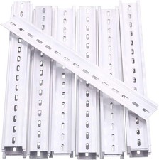 Keadic 15Pcs DIN Rail Slotted Aluminum Assortment Kit 12 Inches Long 35mm Wide