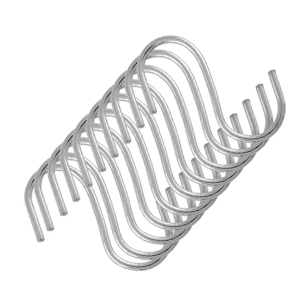 10 Pieces Hard Tough "S" Shape Type House Kitchen Hanger Hook Stainless Steel C - Image 4 of 4