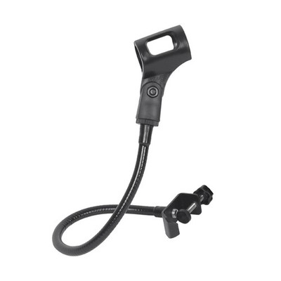 Saycker 360 Degree Flexible Gooseneck Microphone Stand free size, Black 