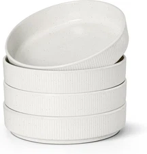 Pasta Bowls Set of 4, 35Oz Large Salad Bowl Plate for Dinner Serving Soup, Wide