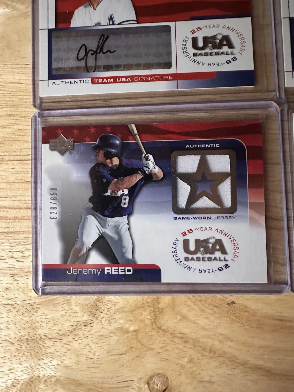 2004 Upper Deck USA Baseball 25 Year Anniversary Set Autos Patch Cards Numbered view 8