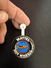 Vintage Mattel Hot Wheels Redline Deora Metal Tab Pin Button Hong Kong.