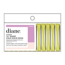 Diane Cold Wave Perm Rods, 12 Pack- C Short Yellow 3/16"