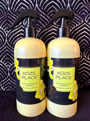 🌺2pk KOZE PLACE CITRUS BLOSSOM BAMBOO AIR & FABRIC REFRESHENER