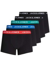 Image of Jack & Jones Jachuey 5 Pack Cotton Stretch Trunks - Black Multi