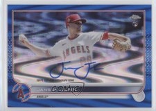2022 Topps Chrome Rookie Blue RayWave Refractor /150 Janson Junk #RA-JJ Auto 2x4