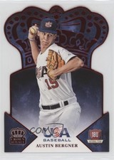 2015 Panini USA Baseball Crown Royale Red 11/50 Austin Bergner #29 07rd