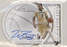 2016 National Treasures Collegiate Basketball /99 Wade Baldwin IV #18 Auto w5c