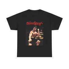 Bloodsport Graphic T Shirt Vintage Movie Poster Retro Unisex Heavy Cotton Tee