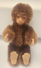 3 1/2" Mohair Schuco Piccolo Monkey With Metal Face 1930's