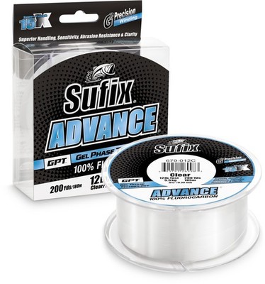 Sufix 679-020C: Advance Fluorocarbon Leader Fishing Line -20 lbs / 200 yard,