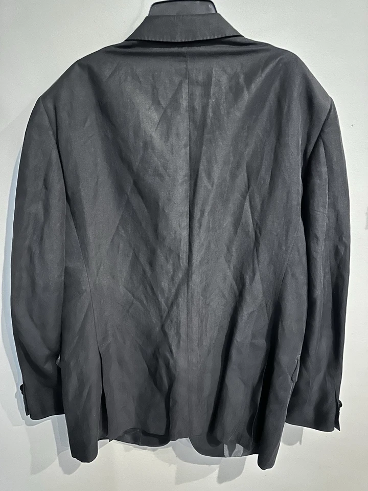 Diseñador Pal Zileri Azul Marino Talla 54 HECHO EN ITALIA Mezcla Lino/Slik Foto 2 de 4