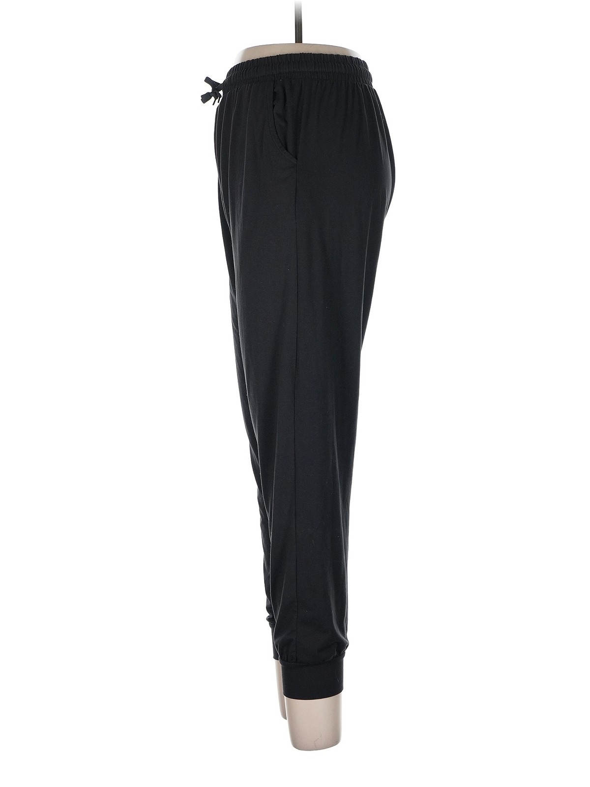 Real Essentials Women Black Track Pants L thumbnail 4