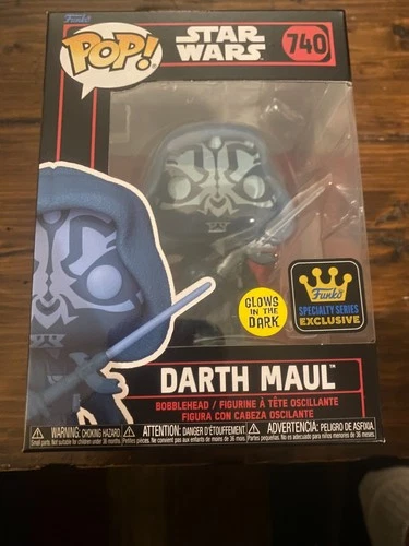 FUNKO Pop Vinyl Star Wars HOLOGRAPHIC DARTH MAUL GITD Figure C9+