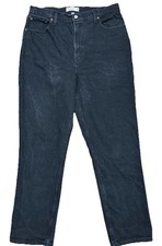 Abercrombie  Fitch The 90  s Straight Ultra High Rise Black Jeans Size 14 32