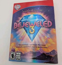 Pop Cap Bejeweled 3 PC CD ROM Game Untested Nice