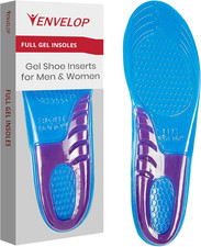 Gel Insoles for Men Women - Shoe Inserts for Walking, Running, Hiking, Standin