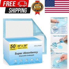 Super Absorbency Disposable Leakproof Underpads with Quick Drying for Baby, A...