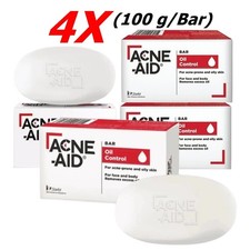 4X Acne-Aid Soap Bar Oil Control For Oily Acne-Prone Skin Care Moisturize 100g