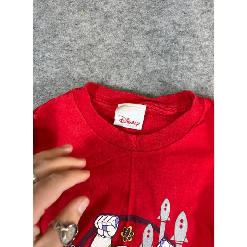 Vintage 90s Y2K Disney Long Sleeve Shirt Toddler Boy 4T Toy Story Buzz Lightyear - Image 4 of 4