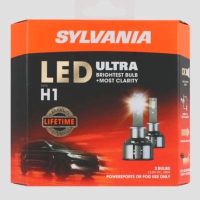 SYLVANIA H1 LED Ultra Powersports & Fog Bulb, 2 Pack