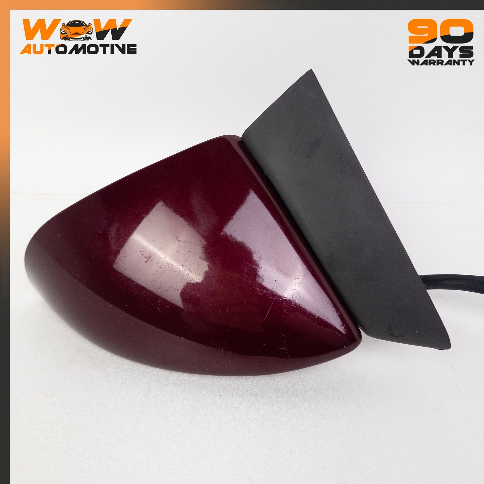 88-96 CHEVROLET CORVETTE C4 RIGHT PASSENGER SIDE VIEW MIRROR ASSEMBLY RED OEM
