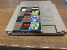 Super Mario Bros Tetris Nintendo World Cup Game NES 3 In 1 Retro Game Cartridge