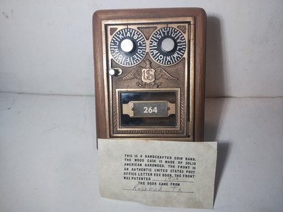 Antique USPS Post Office Eagle Door Box 1902 Texas 