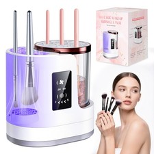Electric Makeup Brush Cleaner Machine with Automatic Cleaning and Drying Func...