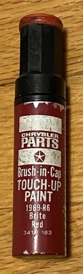 Vintage 1969 Chrysler Parts/Mopar TOUCH UP PAINT Plymouth/Dodge BRITE RED R6