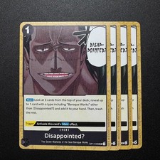 4x Disappointed? OP14-099 - One Piece TCG English Playset Near Mint