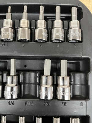 #ad #ad Husky 3 8 in. Drive Master Bit Socket Set 37 Piece MISSING $24.99