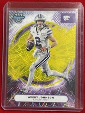 2025 Bowman U Best Avery Johnson Yellow Lazer Refractor 208/250 #1 Kansas State